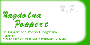 magdolna poppert business card